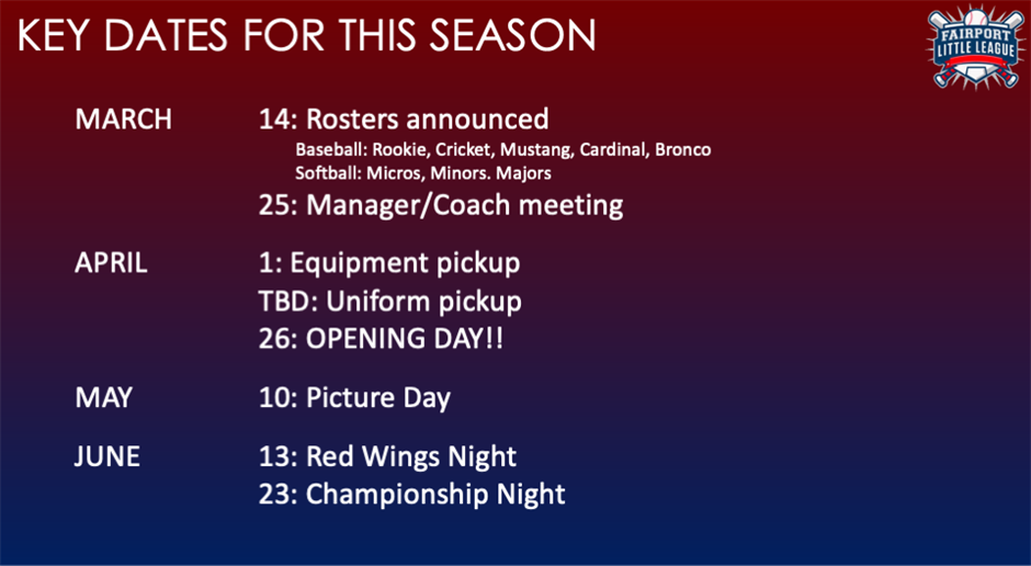 Key Dates