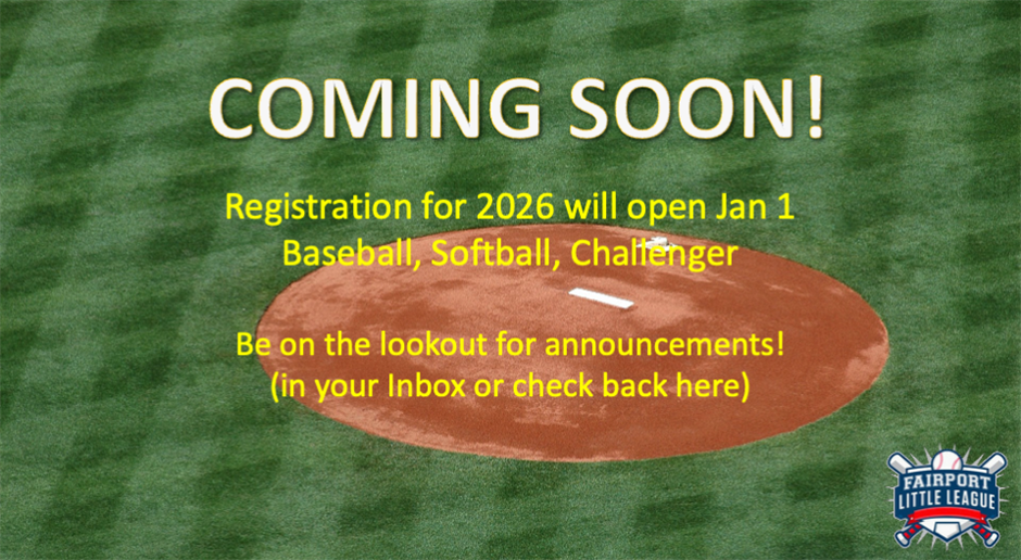 Registration Opens New Year's Day