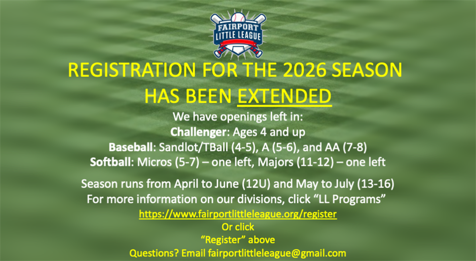 Registration Extended!