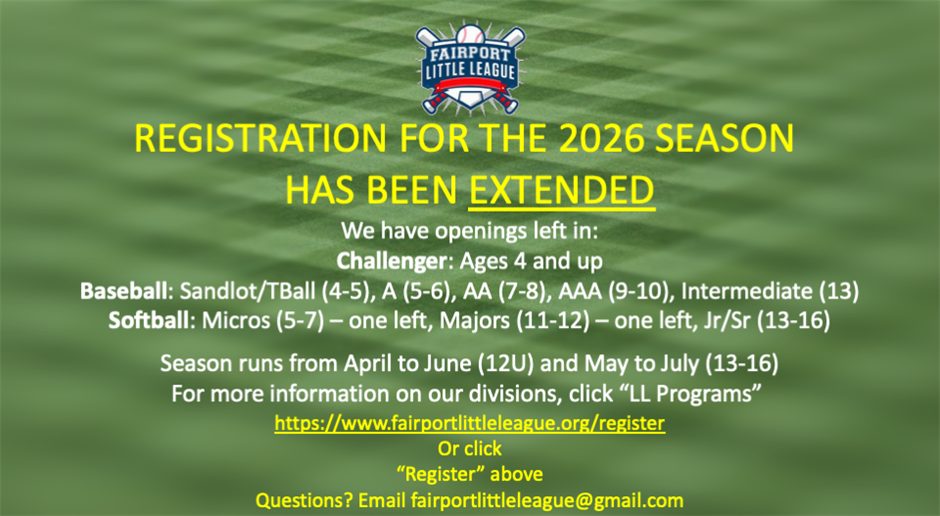 Registration Extended!